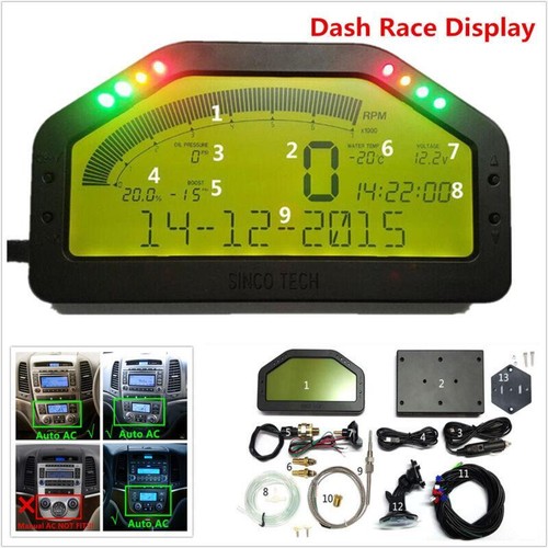 Car dashboard lcd screen - lcd, rally